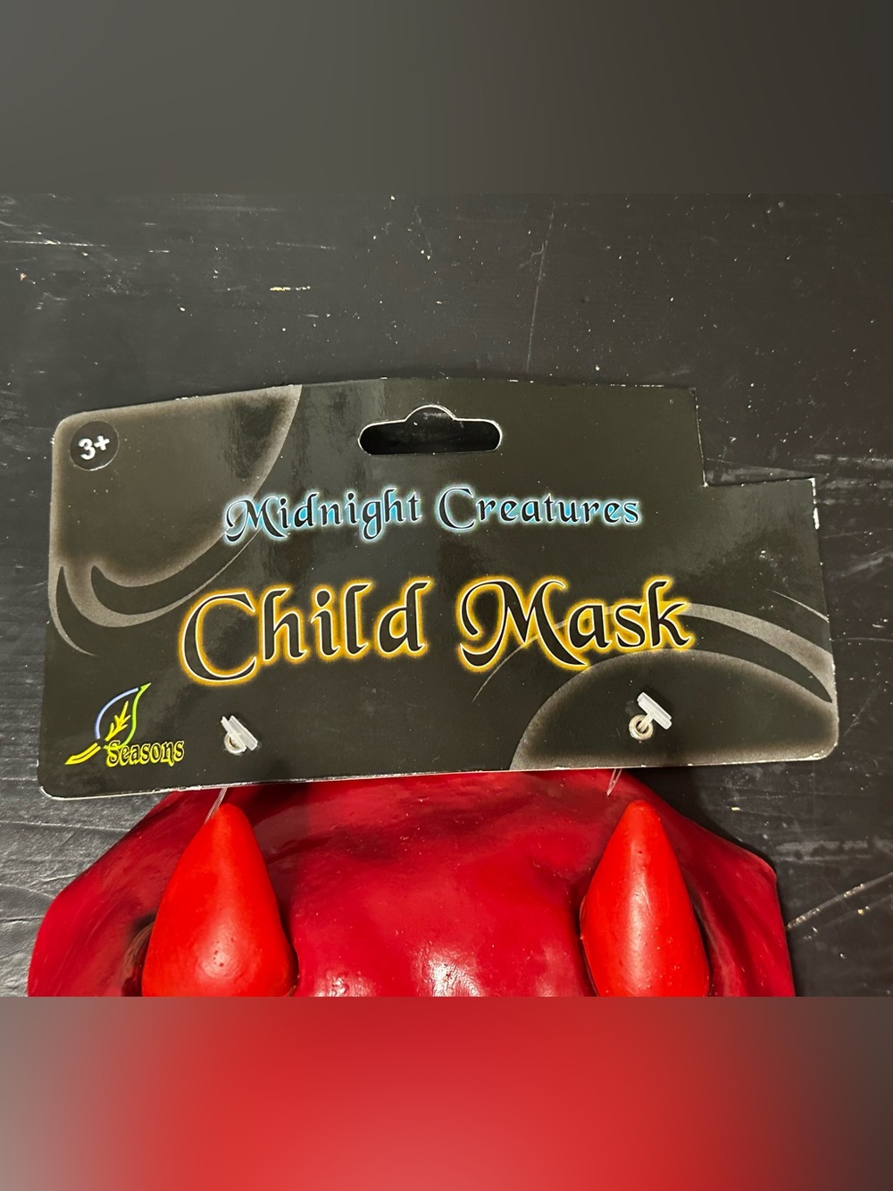 Red Devil Child Mask - Picture 4 of 6